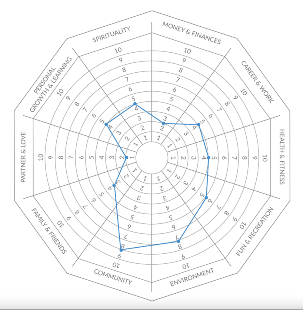 The same Wheel of Life in a Spider-Web format