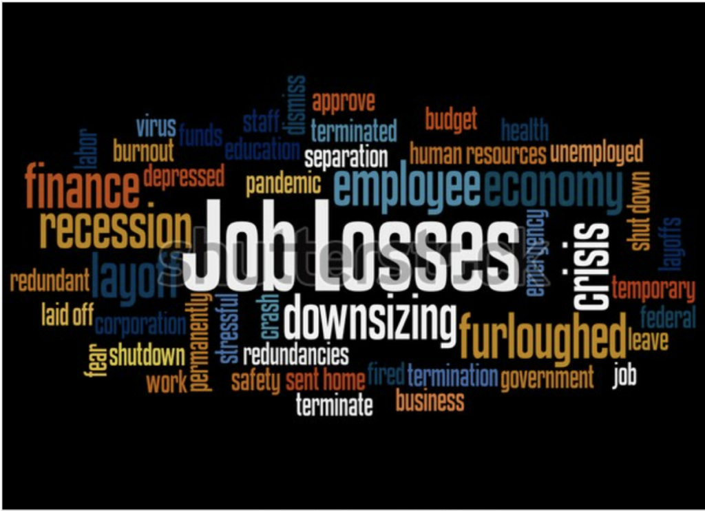 Various terms involved in job loss